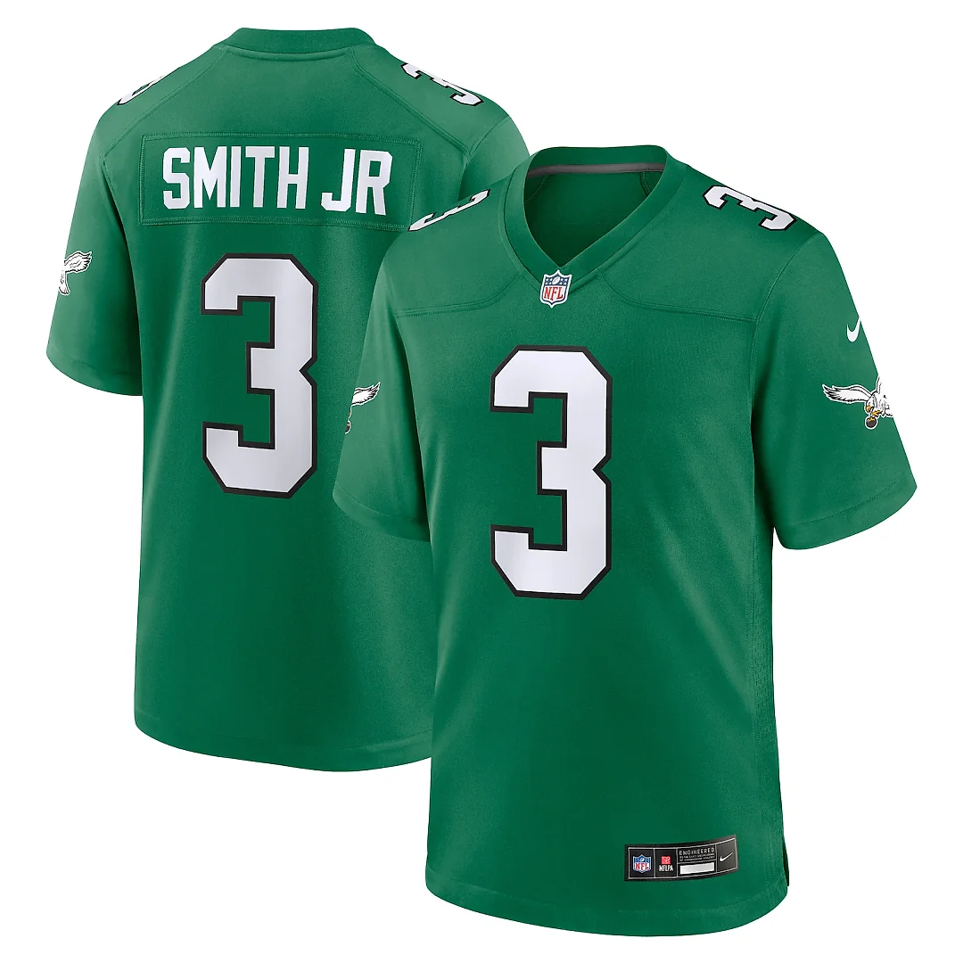 Zennovawear Nolan Smith Philadelphia Eagles Alternate Game Jersey - Kelly Green