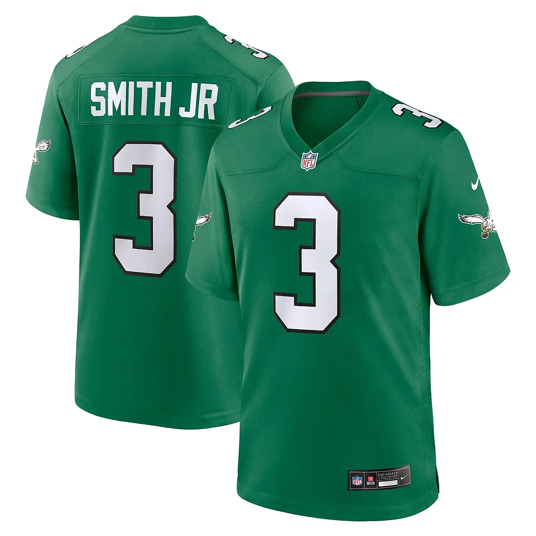 Zennovawear Nolan Smith Philadelphia Eagles Alternate Game Jersey - Kelly Green