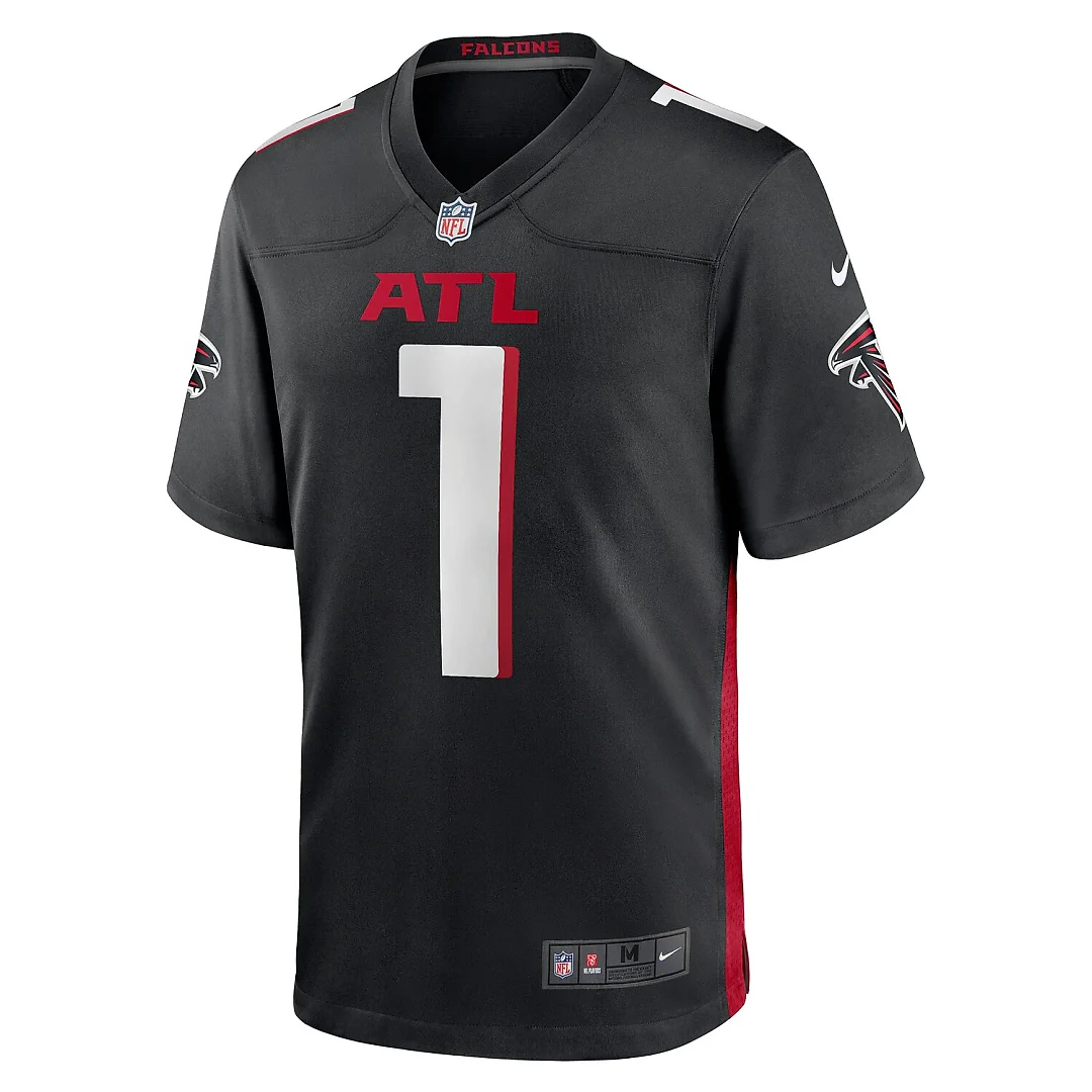 Zennovawear Number 1 Dad Atlanta Falcons Game Jersey - Black