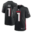 Zennovawear Number 1 Dad Atlanta Falcons Game Jersey - Black