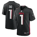 Zennovawear Number 1 Dad Atlanta Falcons Game Jersey - Black