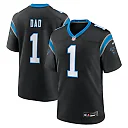 Zennovawear Number 1 Dad Carolina Panthers Game Jersey - Black