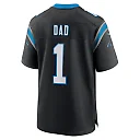 Zennovawear Number 1 Dad Carolina Panthers Game Jersey - Black