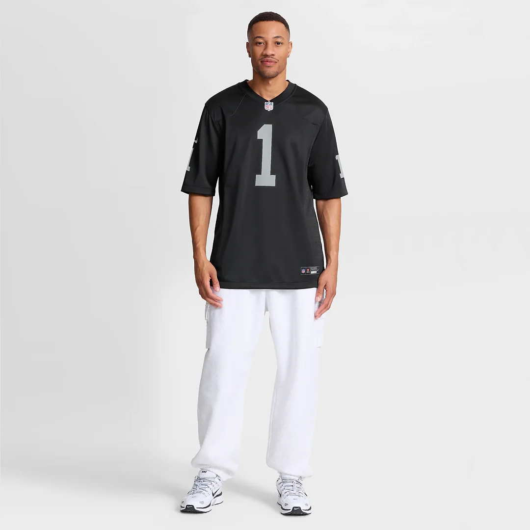Zennovawear Number 1 Dad Las Vegas Raiders Game Jersey - Black