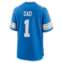 Zennovawear Number 1 Dad Detroit Lions Game Jersey - Blue