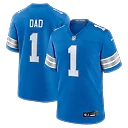 Zennovawear Number 1 Dad Detroit Lions Game Jersey - Blue