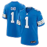 Zennovawear Number 1 Dad Detroit Lions Game Jersey - Blue