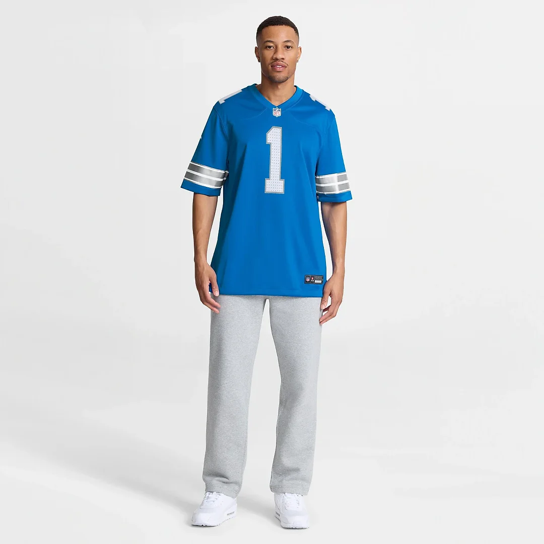 Zennovawear Number 1 Dad Detroit Lions Game Jersey - Blue