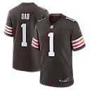 Zennovawear Number 1 Dad Cleveland Browns Game Jersey - Brown