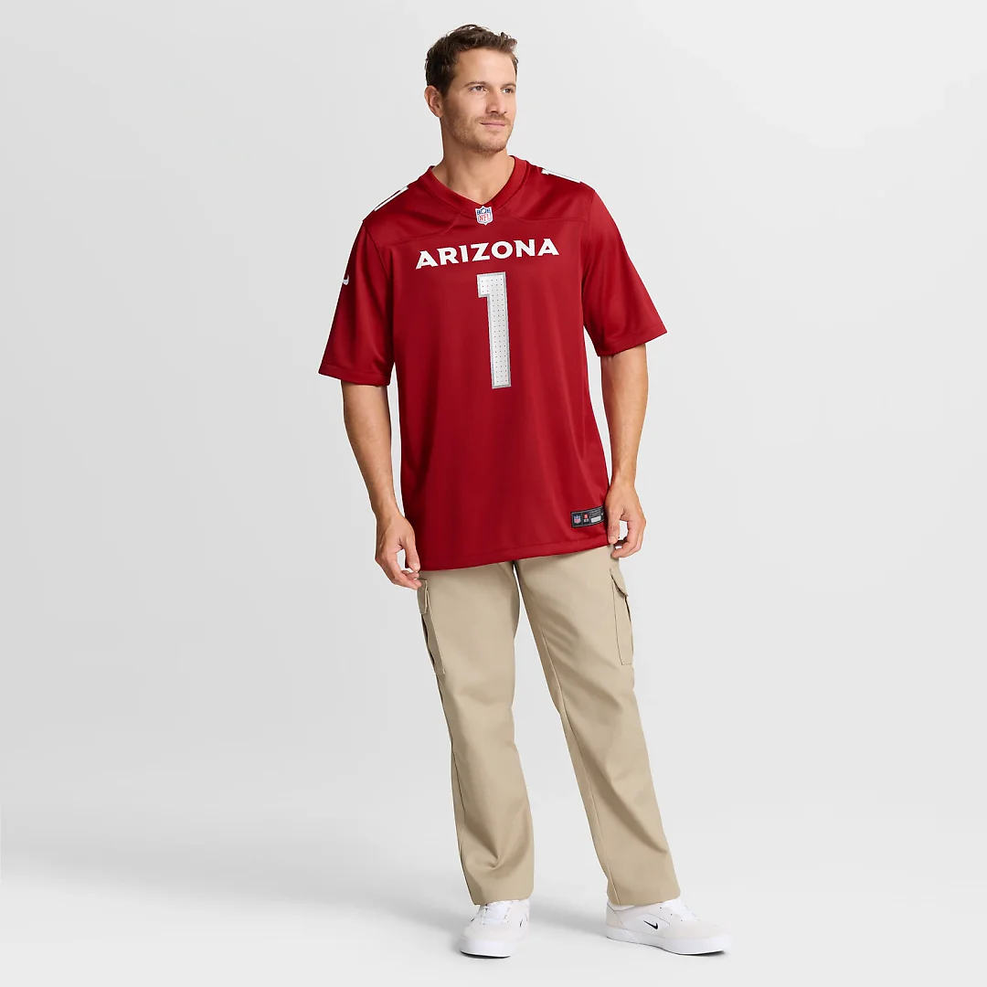 Zennovawear Number 1 Dad Arizona Cardinals Game Jersey - Cardinal