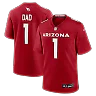 Zennovawear Number 1 Dad Arizona Cardinals Game Jersey - Cardinal