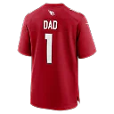 Zennovawear Number 1 Dad Arizona Cardinals Game Jersey - Cardinal