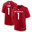 Zennovawear Number 1 Dad Arizona Cardinals Game Jersey - Cardinal