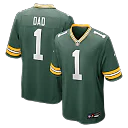 Zennovawear Number 1 Dad Green Bay Packers Game Jersey - Green