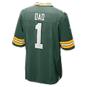 Zennovawear Number 1 Dad Green Bay Packers Game Jersey - Green
