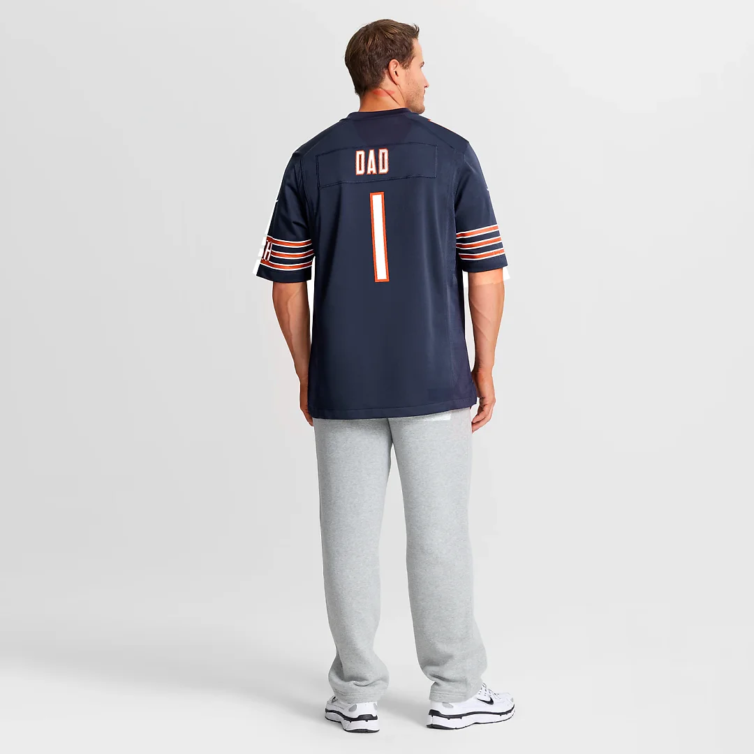 Zennovawear Number 1 Dad Chicago Bears Game Jersey - Navy