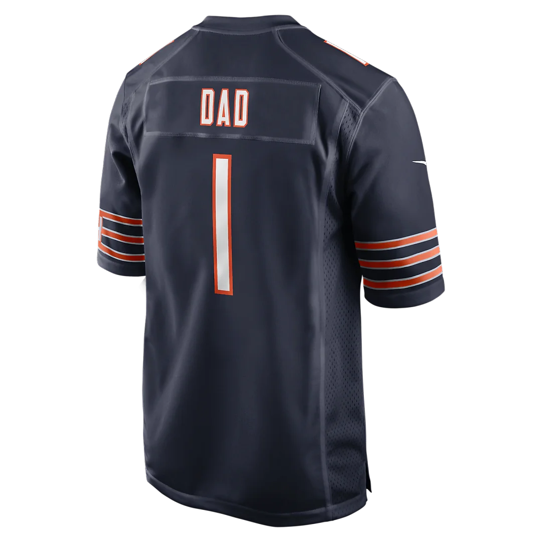 Zennovawear Number 1 Dad Chicago Bears Game Jersey - Navy