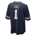 Zennovawear Number 1 Dad Dallas Cowboys Game Jersey - Navy