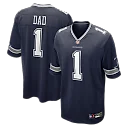 Zennovawear Number 1 Dad Dallas Cowboys Game Jersey - Navy