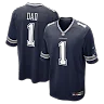 Zennovawear Number 1 Dad Dallas Cowboys Game Jersey - Navy