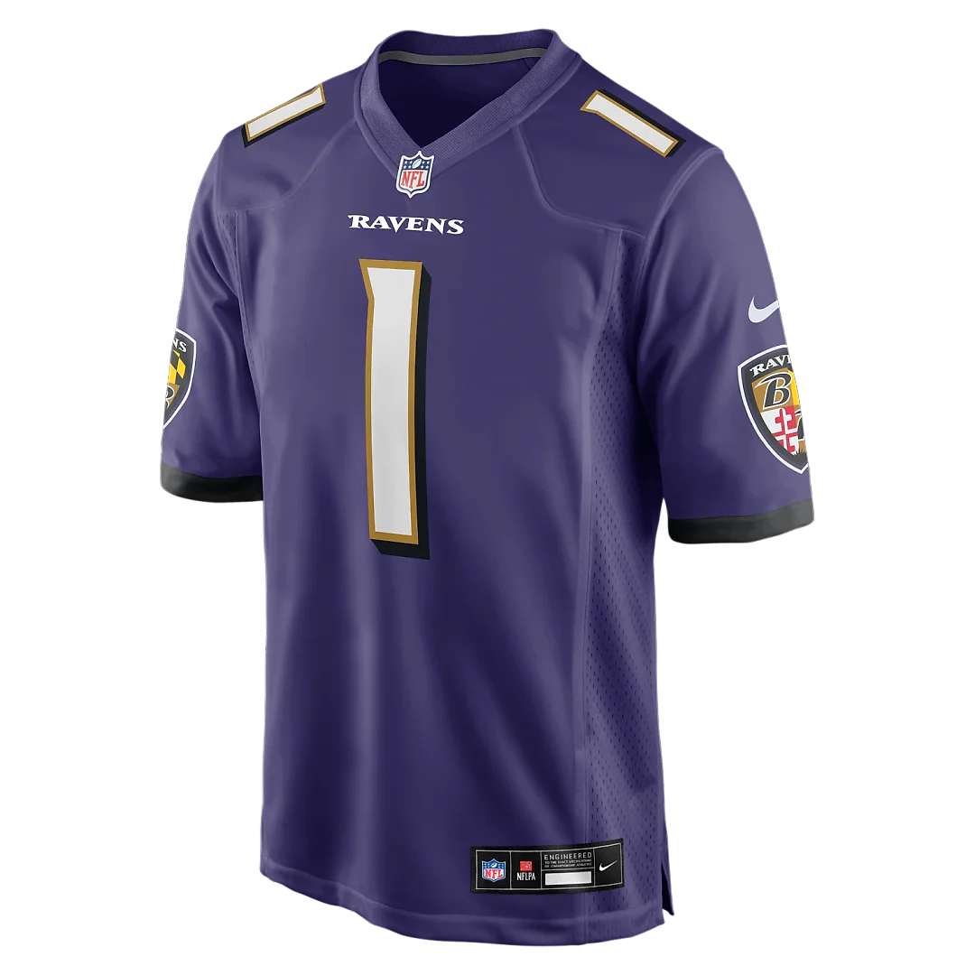 Zennovawear Number 1 Dad Baltimore Ravens Game Jersey - Purple