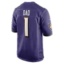 Zennovawear Number 1 Dad Baltimore Ravens Game Jersey - Purple