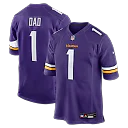 Zennovawear Number 1 Dad Minnesota Vikings Game Jersey - Purple