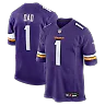 Zennovawear Number 1 Dad Minnesota Vikings Game Jersey - Purple