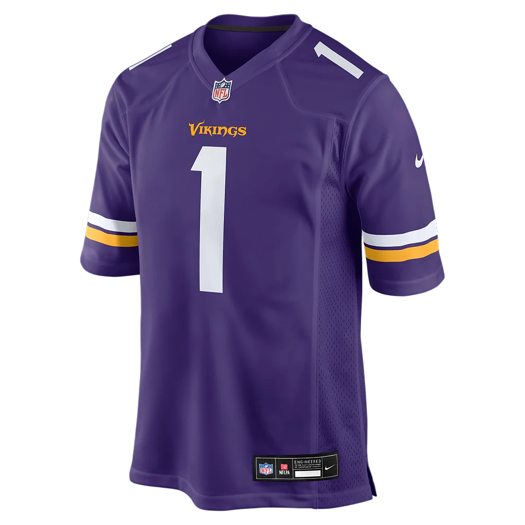 Zennovawear Number 1 Dad Minnesota Vikings Game Jersey - Purple