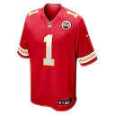 Zennovawear Number 1 Dad Kansas City Chiefs Game Jersey - Red