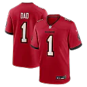 Zennovawear Number 1 Dad Tampa Bay Buccaneers Game Jersey - Red