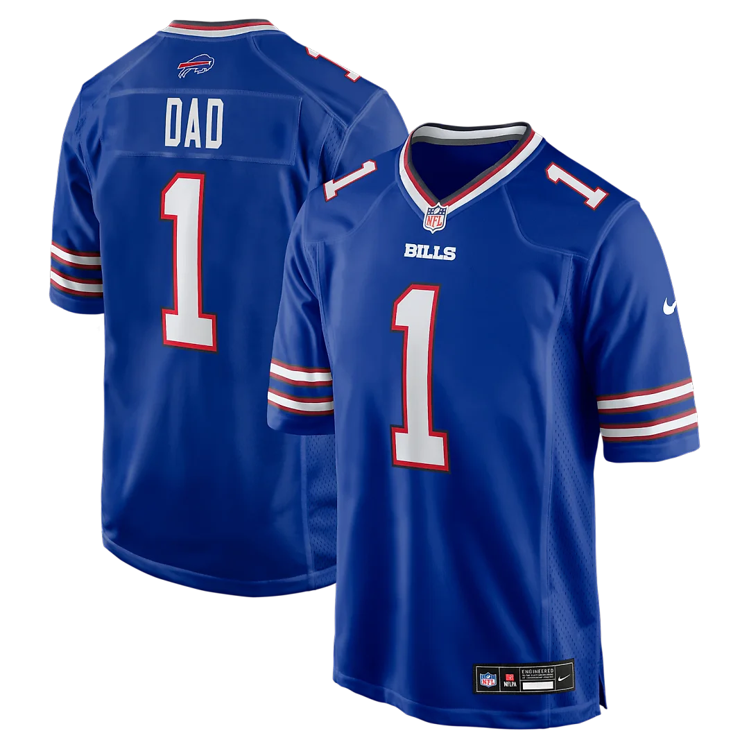 Zennovawear Number 1 Dad Buffalo Bills Game Jersey - Royal