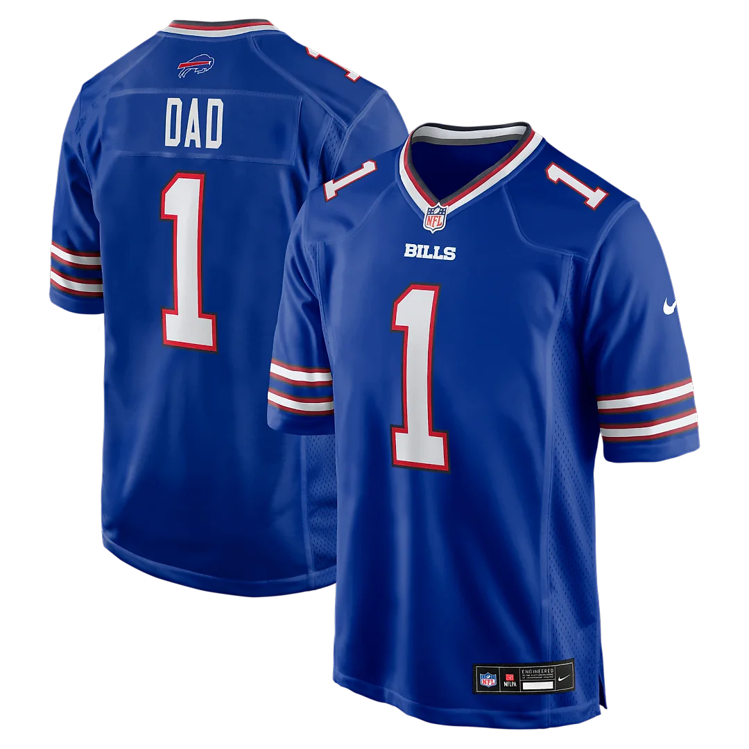 Zennovawear Number 1 Dad Buffalo Bills Game Jersey - Royal