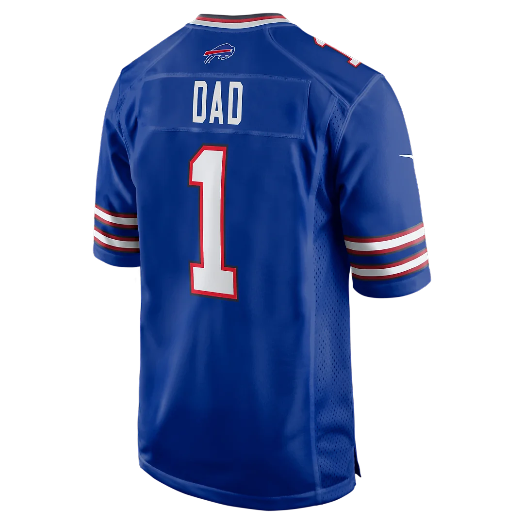 Zennovawear Number 1 Dad Buffalo Bills Game Jersey - Royal