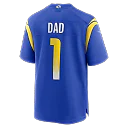 Zennovawear Number 1 Dad Los Angeles Rams Game Jersey - Royal