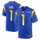 Zennovawear Number 1 Dad Los Angeles Rams Game Jersey - Royal