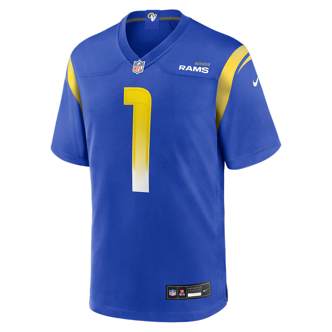 Zennovawear Number 1 Dad Los Angeles Rams Game Jersey - Royal