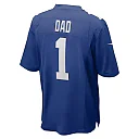 Zennovawear Number 1 Dad New York Giants Game Jersey - Royal