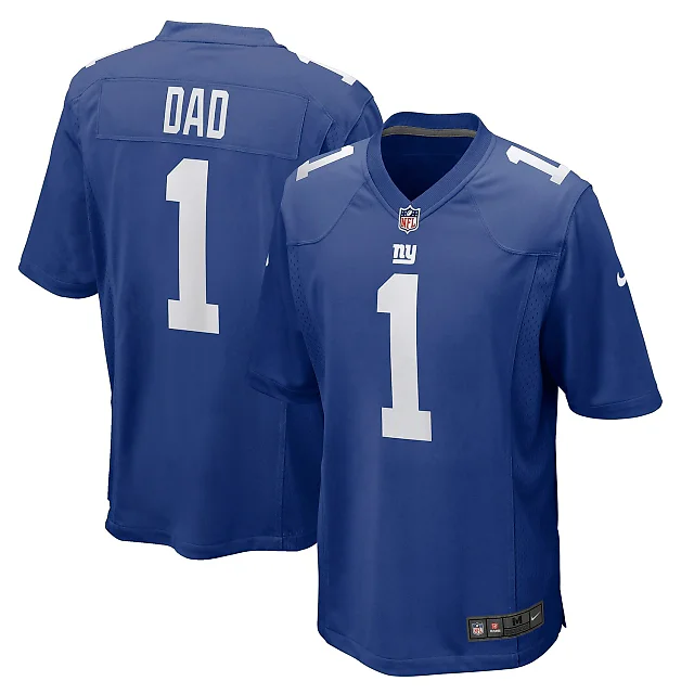 Zennovawear Number 1 Dad New York Giants Game Jersey - Royal