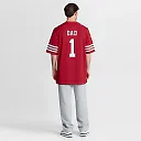 Zennovawear Number 1 Dad San Francisco 49ers Game Jersey - Scarlet