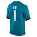 Zennovawear Number 1 Dad Jacksonville Jaguars Game Jersey - Teal