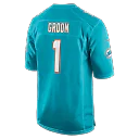 Zennovawear Number 1 Groom Miami Dolphins Game Jersey - Aqua