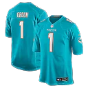 Zennovawear Number 1 Groom Miami Dolphins Game Jersey - Aqua