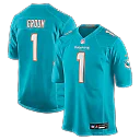 Zennovawear Number 1 Groom Miami Dolphins Game Jersey - Aqua