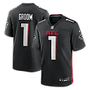 Zennovawear Number 1 Groom Atlanta Falcons Game Jersey - Black