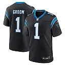 Zennovawear Number 1 Groom Carolina Panthers Game Jersey - Black