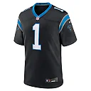 Zennovawear Number 1 Groom Carolina Panthers Game Jersey - Black