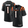 Zennovawear Number 1 Groom Cincinnati Bengals Game Jersey - Black
