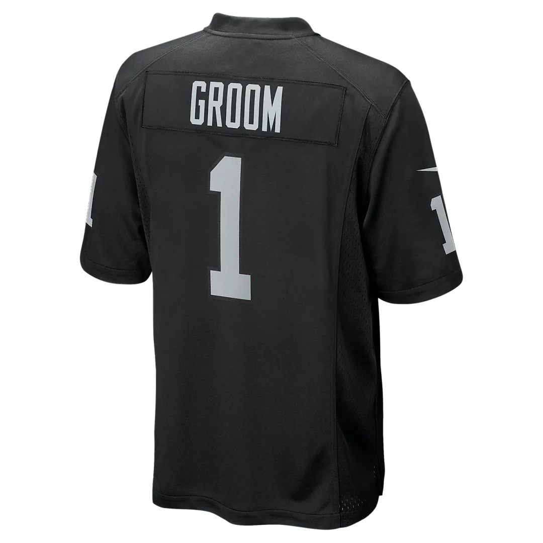 Zennovawear Number 1 Groom Las Vegas Raiders Game Jersey - Black