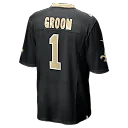 Zennovawear Number 1 Groom New Orleans Saints Game Jersey - Black